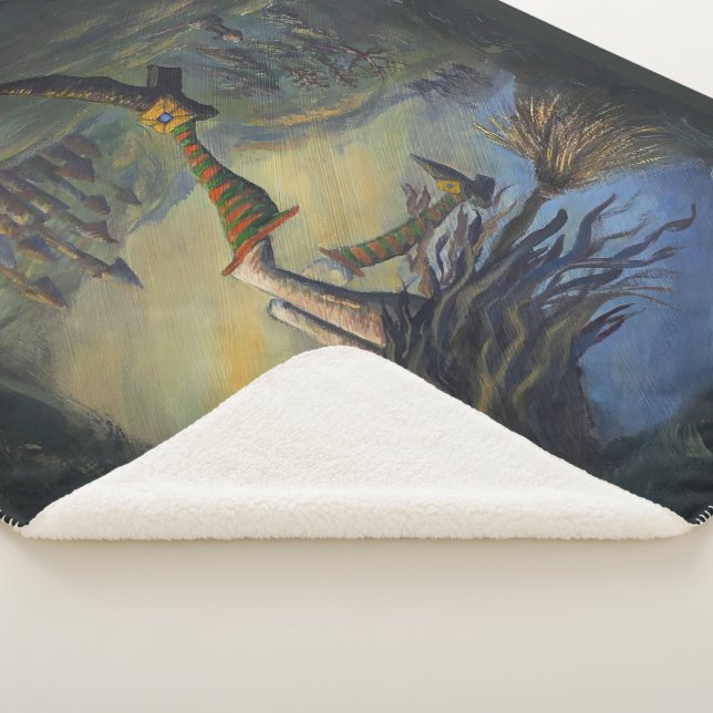 Manta Sherpa Mujer Bruja (3/4)