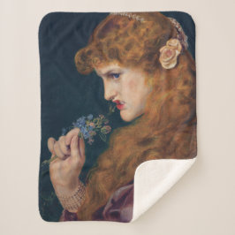 Manta Sherpa Mujer de cabello rojo feroz (Sombra de amor) (divo