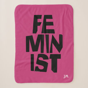 Manta Sherpa Mujer igual imitación del chica femenino feminista