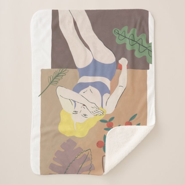 Manta Sherpa Mujer mentirosa (Anverso)