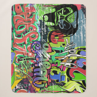 Manta Sherpa Muro de graffiti: El hip hop urbano