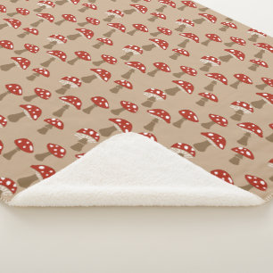 Manta Sherpa Mushrooms Sherpa Blanket