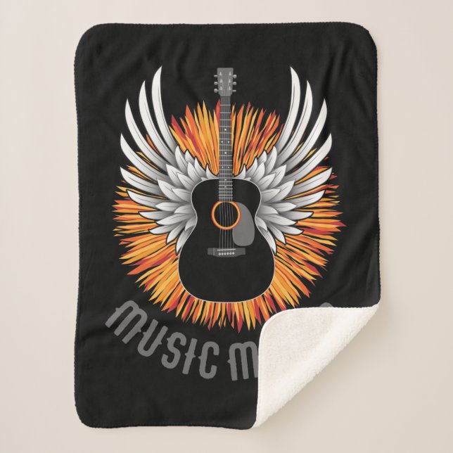 Manta Sherpa Music Maker (guitarrista) (Anverso)