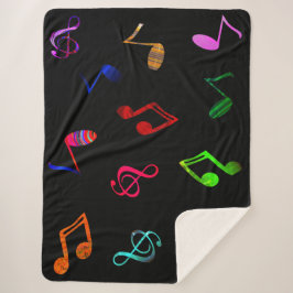 Manta Sherpa Music Sherpa Blanket