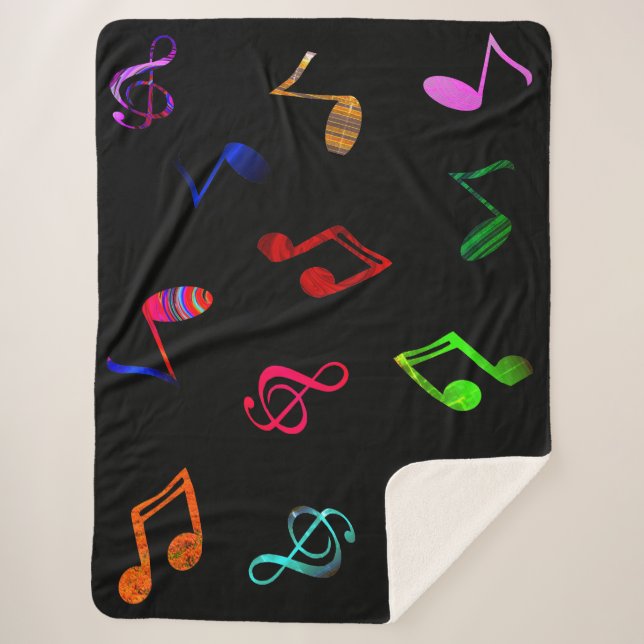 Manta Sherpa Music Sherpa Blanket (Anverso)