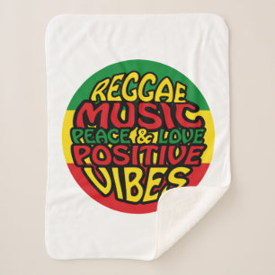 Manta Sherpa Música de reggae con dichos positivos