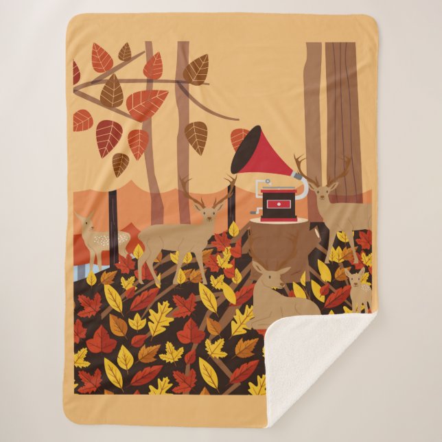 Manta Sherpa Música en el bosque (Anverso)