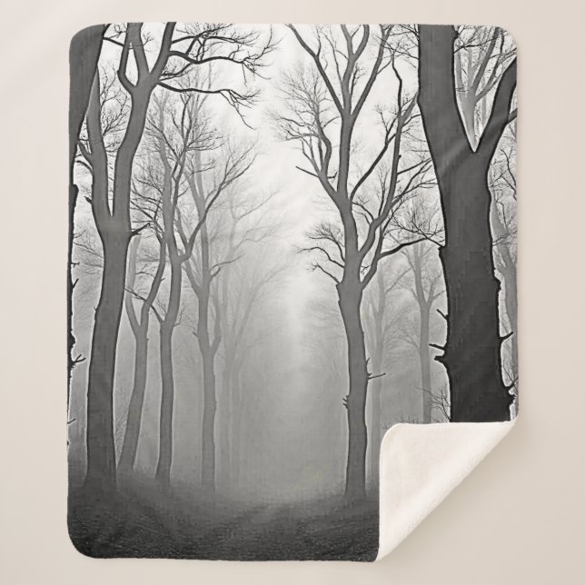 Manta Sherpa Mysterious Foggy Forest Path (Anverso)