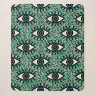 Manta Sherpa "Mystic Emerald Eyes" - Psychedelic Swirl Seamless