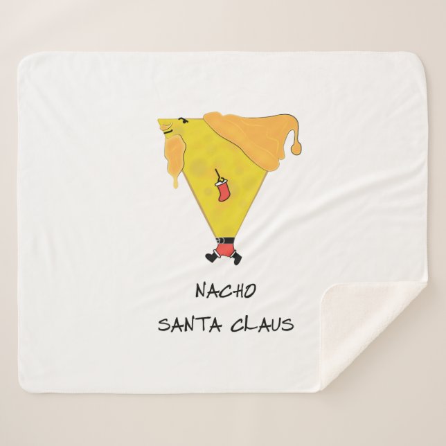 Manta Sherpa Nacho Santa Claus (Anverso (horizontal))