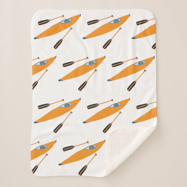 Manta Sherpa Naranja Kayak con Oars (Anverso)