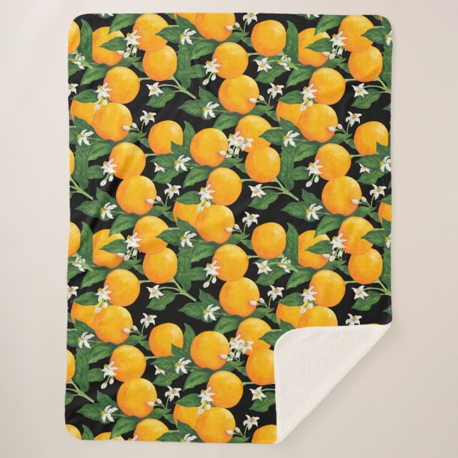 Manta Sherpa Naranjas (Anverso)