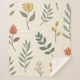 Manta Sherpa Naturaleza Vintage