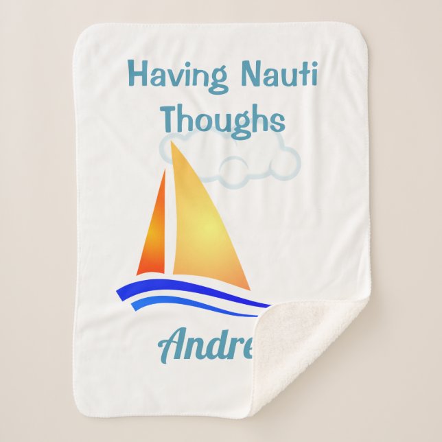 Manta Sherpa Nauti Thoughts Nautical (Anverso)