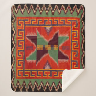 MANTA SHERPA NAVAJO INDIAN 1800 HORSE SADDLE BLANKET SHERPA