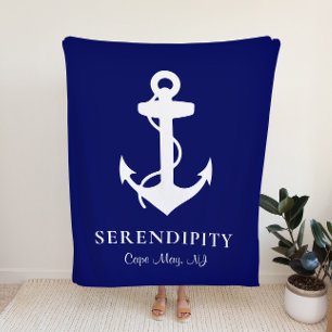 Manta Sherpa Navía azul de anclaje de barco personalizada