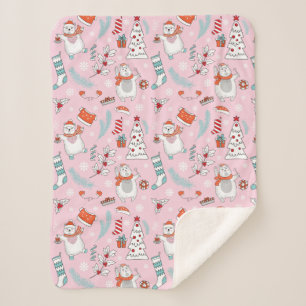 Manta Sherpa Navidades cortos Sherpa Blanket
