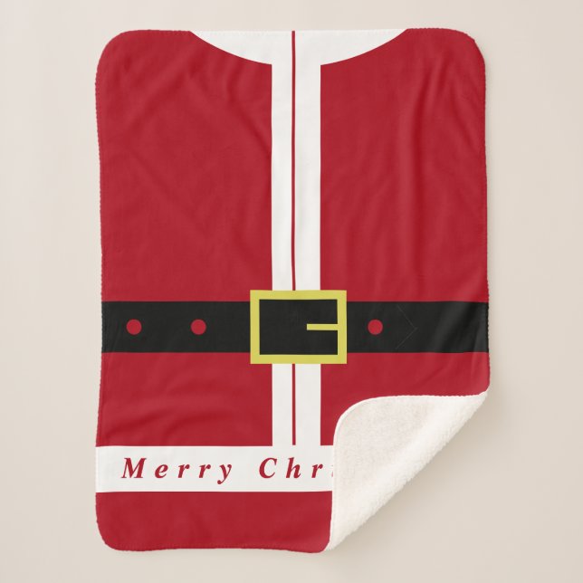 Manta Sherpa Navidades dan regalo a Santa Sherpa Blanket (Anverso)