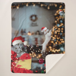 Manta Sherpa Navidades de "Crazy Animal House"