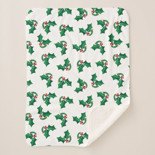 Manta Sherpa Navidades de Eric Carle Caterpillar (Anverso)