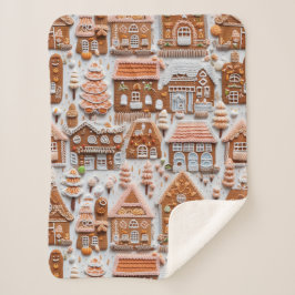 Manta Sherpa Navidades de Gingerbread House