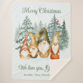 Manta Sherpa Navidades de Gnome