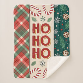 Manta Sherpa Navidades de Ho Ho Ho Ho Ho Ho