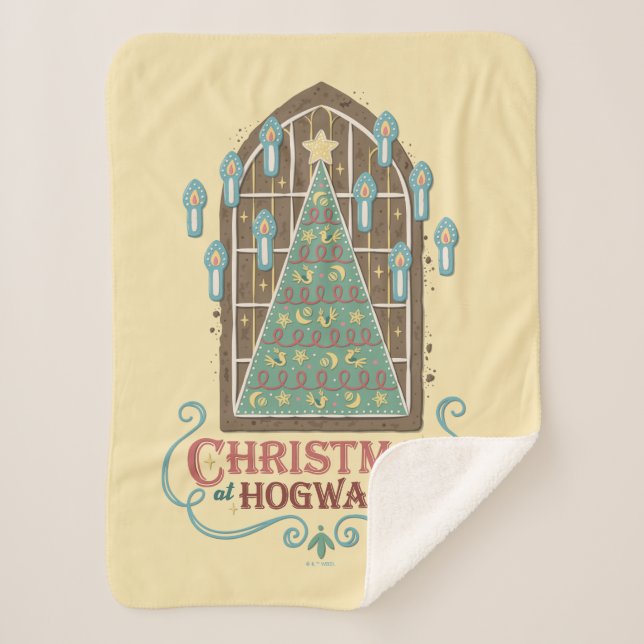 Manta Sherpa Navidades de HOGWARTS™ Cookie Graphic (Anverso)