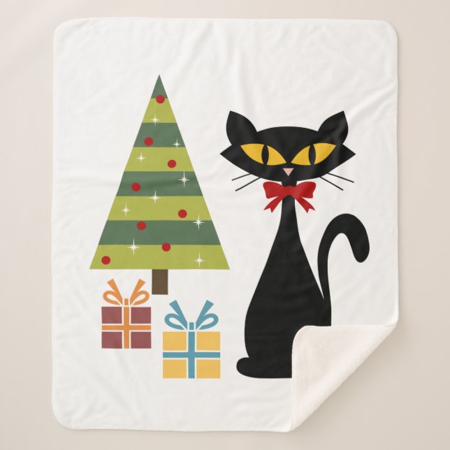 Manta Sherpa Navidades de Mid Century Sherpa Blanket (Anverso)