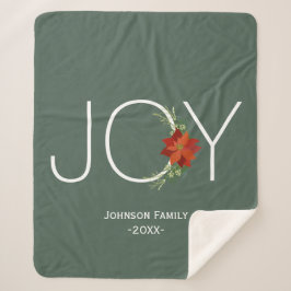 Manta Sherpa Navidades de navidad navideña de la moderna poinse