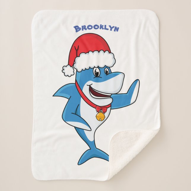 Manta Sherpa Navidades divertidos ilustracion personalizado de  (Anverso)