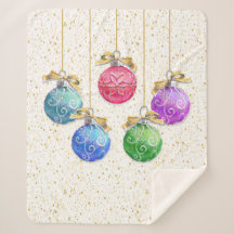 Navidades festivos, bolas y confetti