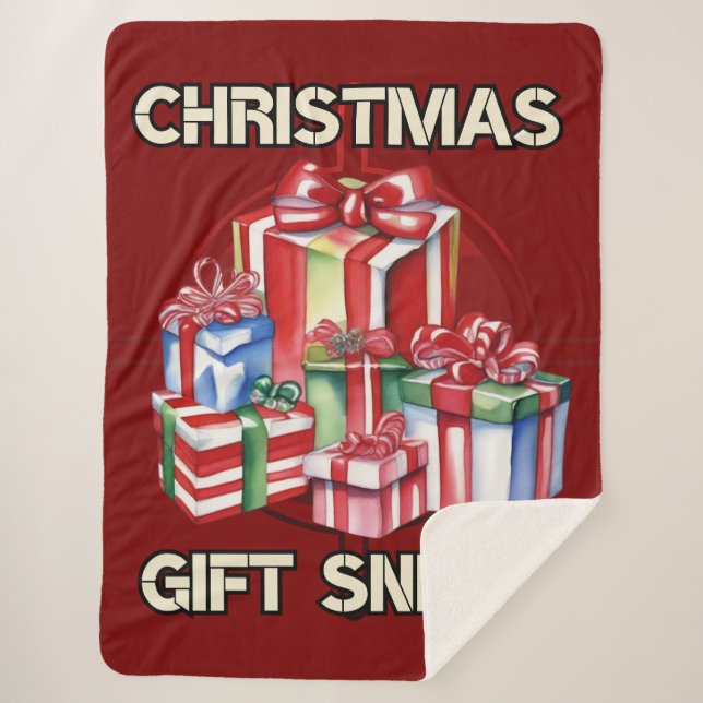Manta Sherpa Navidades, francotiradores, regalos, ejército (Anverso)