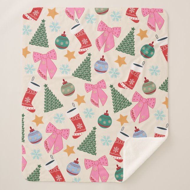 Manta Sherpa Navidades inteligentes (Anverso)