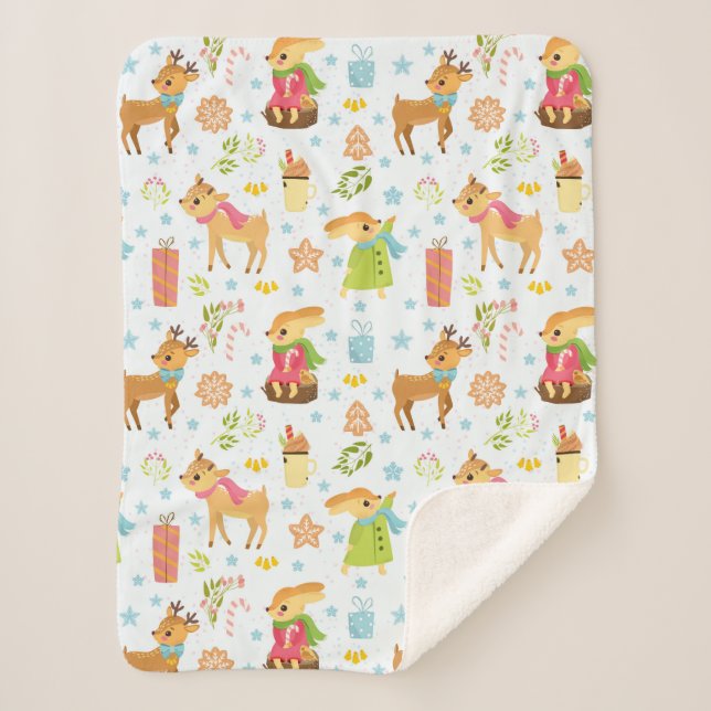 Manta Sherpa Navidades inteligentes (Anverso)