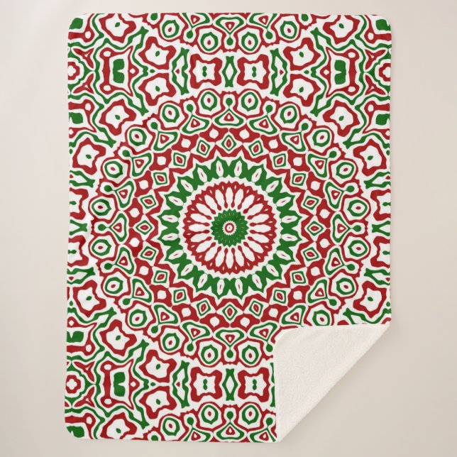 Manta Sherpa Navidades Kaleidoscope (Anverso)