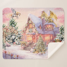 Manta Sherpa Navidades mágicos y caprichosos