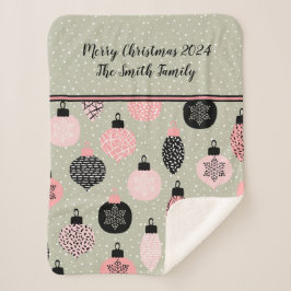 Manta Sherpa Navidades modernos: Sherpa Blanket personalizado