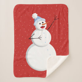 Manta Sherpa Navidades musicales de Snowman