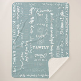 Manta Sherpa Navidades personalizados Deseos