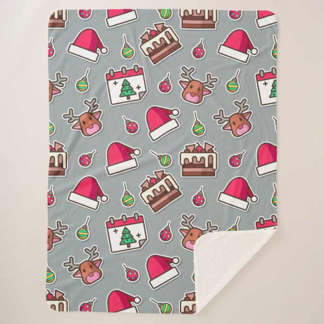 Manta Sherpa Navidades Sherpa Blanket (Anverso)