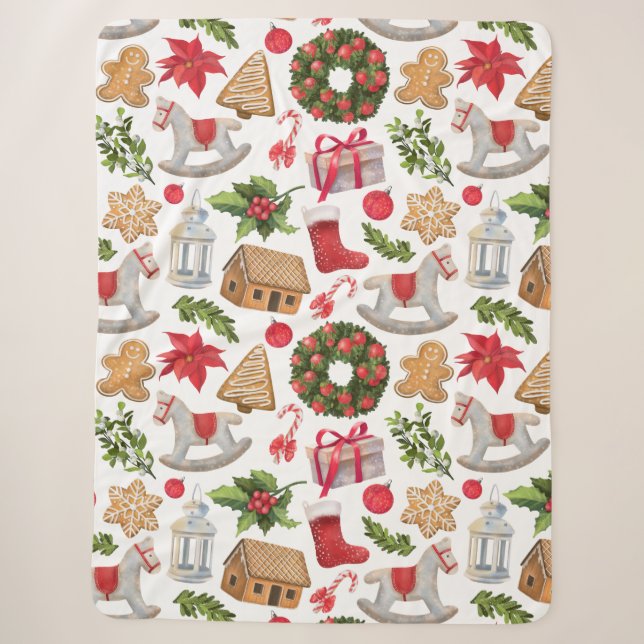 Manta Sherpa Navidades Sherpa Blanket (Anverso)