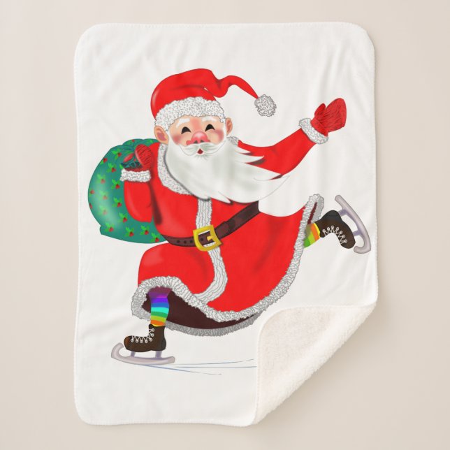 Manta Sherpa Navidades Sherpa Blanket Santa Claus (Anverso)