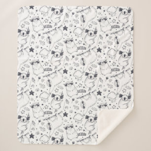 Manta Sherpa Navidades tropicales muy cortos Sherpa Blanket