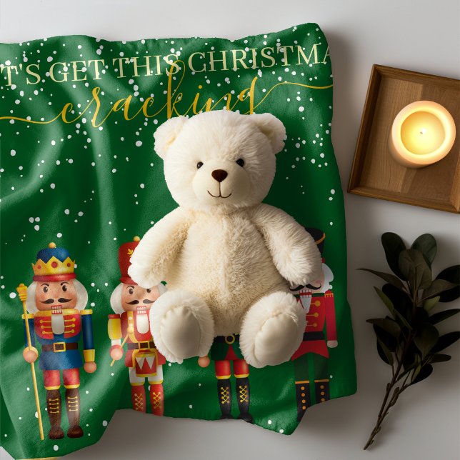 Manta Sherpa Navidades Verdes Novedosos Y Singulares De Nutcrac (Subido por el creador)