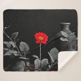 Manta Sherpa Negrita despertar rojo