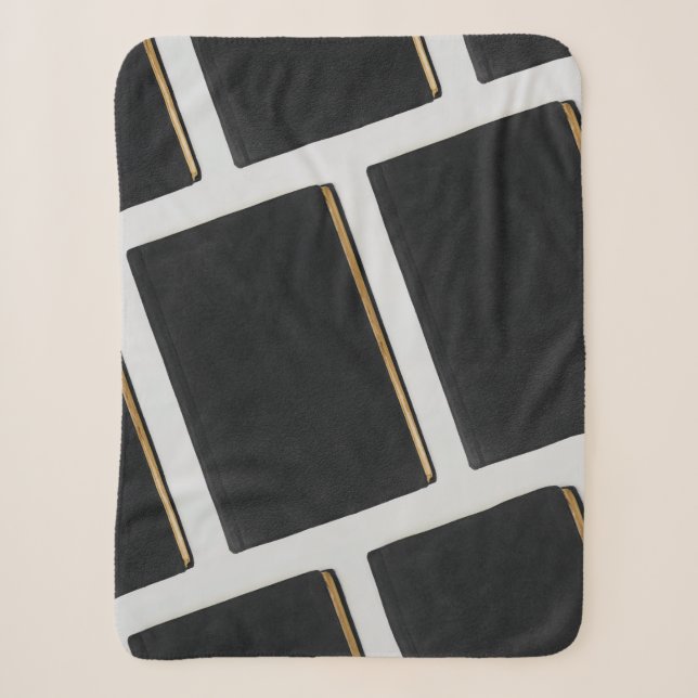 Manta Sherpa Negro (Anverso)