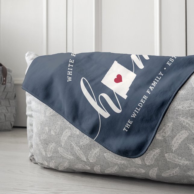 Manta Sherpa New Mexico Home State Personalized (Subido por el creador)