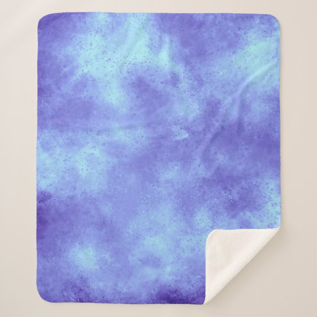 Manta Sherpa Nieve efecto Sherpa Blanket de la tormenta azul (Anverso)