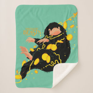 Manta Sherpa Niffler Flotando Con Oro